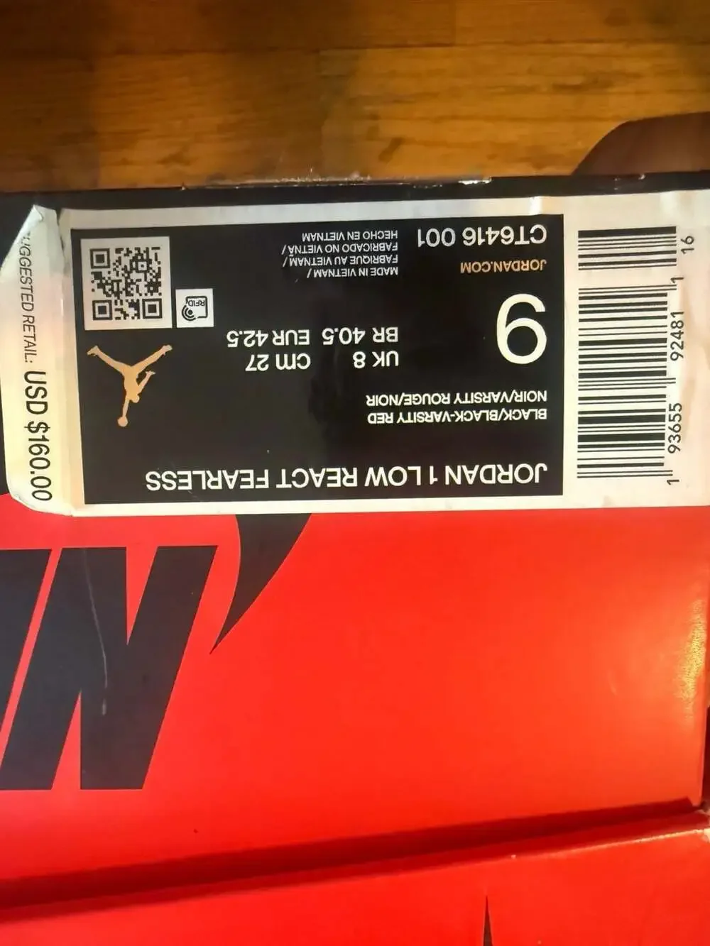 Ghetto Gastro x Nike Air Jordan 1 Low React Fearless CT6416-001